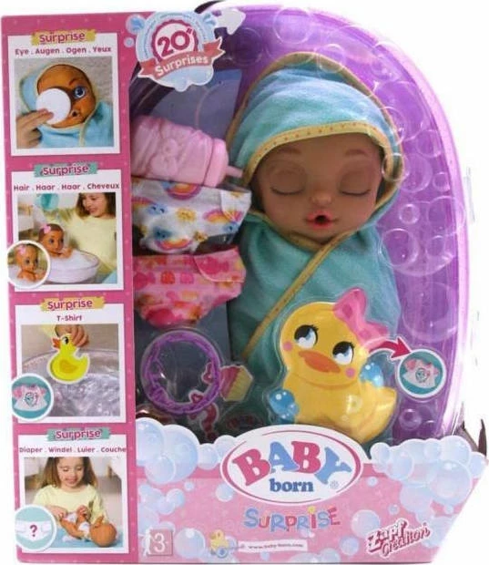 Zapf Creation Zapf Baby Born Surprise 28 Εκ. Με Μπανιέρα (904114) - Image 7