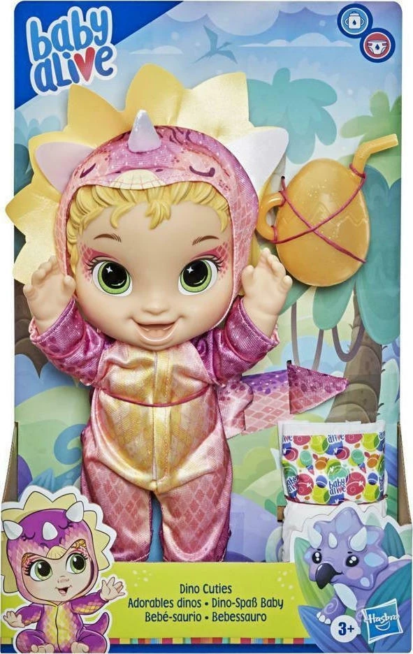 Hasbro Baby Alive Dino Cuties Doll Triceratops (F0933) - Image 6