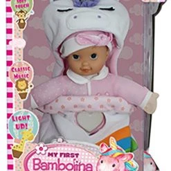 Just Toys Κούκλα Bambolina My First Bambolina 34εκ Υπνόσακος Μονόκερος (FB375)