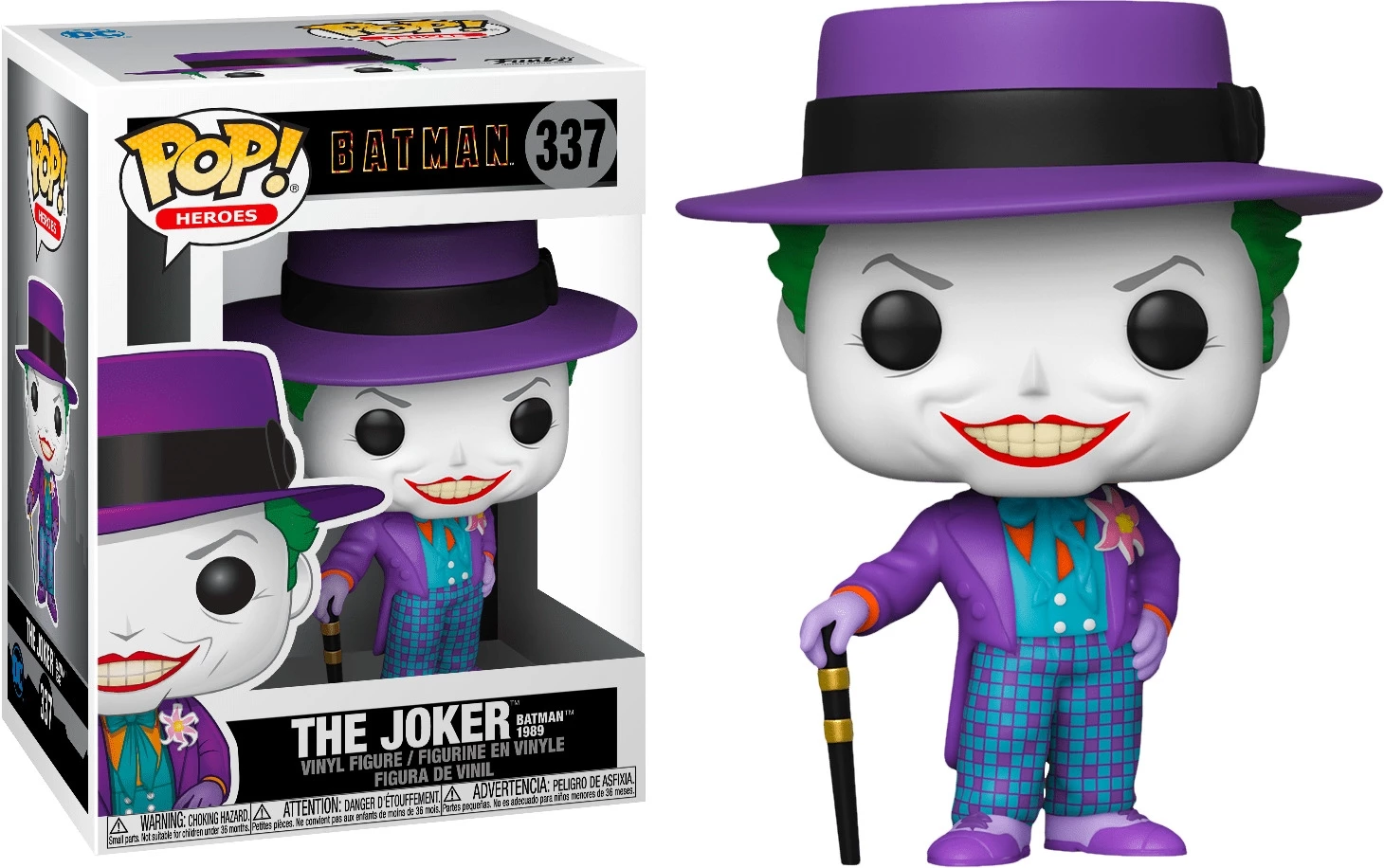 Funko Pop! DC Heroes: Batman 1989 – The Joker With Hat #337 (053934)