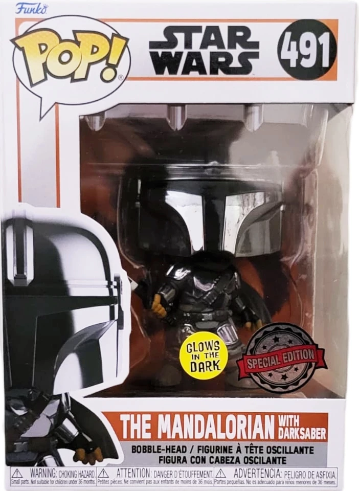 Funko Pop! Star Wars: The Mandalorian With Darksaber #491 (071183)