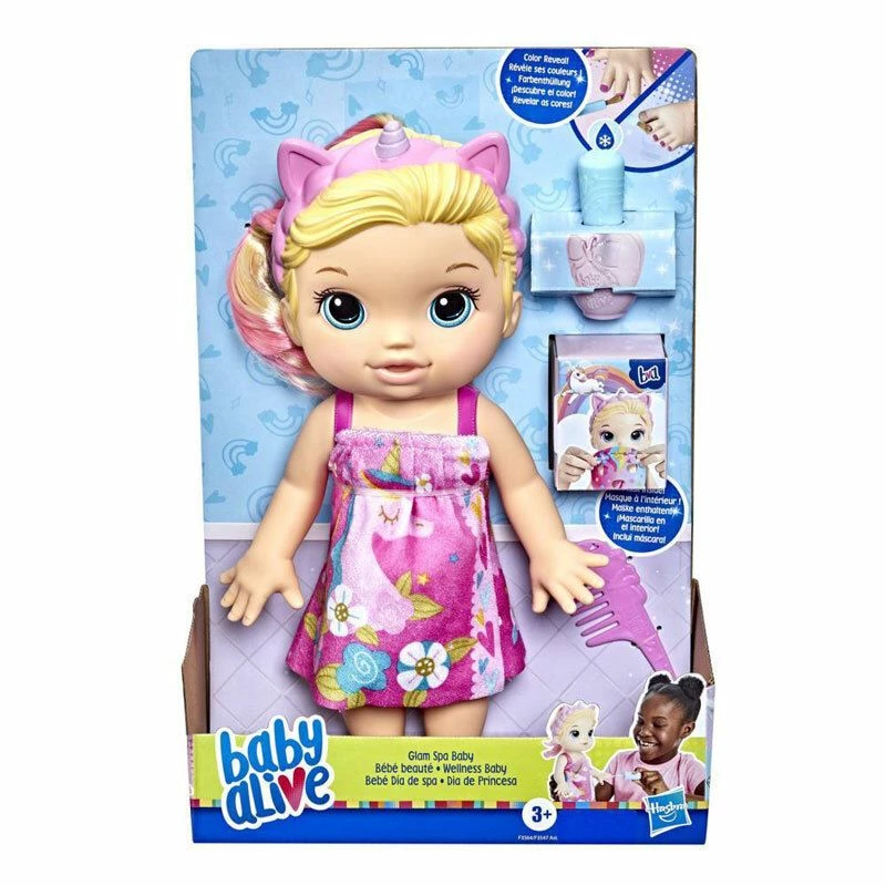 Hasbro Baby Alive Glam Spa Baby Blonde (F3547/F3564) (F3547) - Image 3