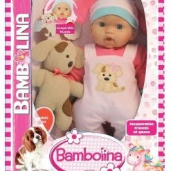 Just Toys Κούκλα Bambolina Με Το Σκυλάκι Της (BD1874)