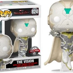 Funko Pop! Marvel Wandavision – The Vision Diamond Glitter Bobble Head (Special Edition) #824 (072315)