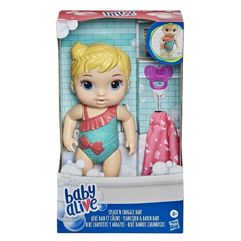 Hasbro Baby Alive Splash N Snuggle Baby Blonde Hair (E8721) - Image 3