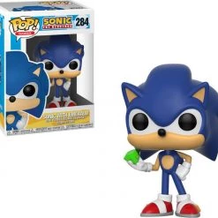 Funko Pop! Games: Sonic The Hedgehog- Sonic With Emerald #284 (033182)