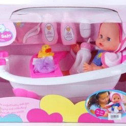 Blue Toys Κουκλα Μωρο Με Μπανιερα Και Μπιμπερο (MKD945041)