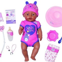 Zapf Creation Zapf Κουκλα Μωρο Κοριτσι Μελαμψο Με Απαλο Δερμα Και Αξεσουαρ 43Εκ. (ZF824382)