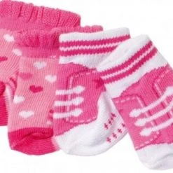 Zapf Creation Zapf Baby Born Σετ 2 Ζευγαρια Καλτσακια 3 Σχεδια (823576)