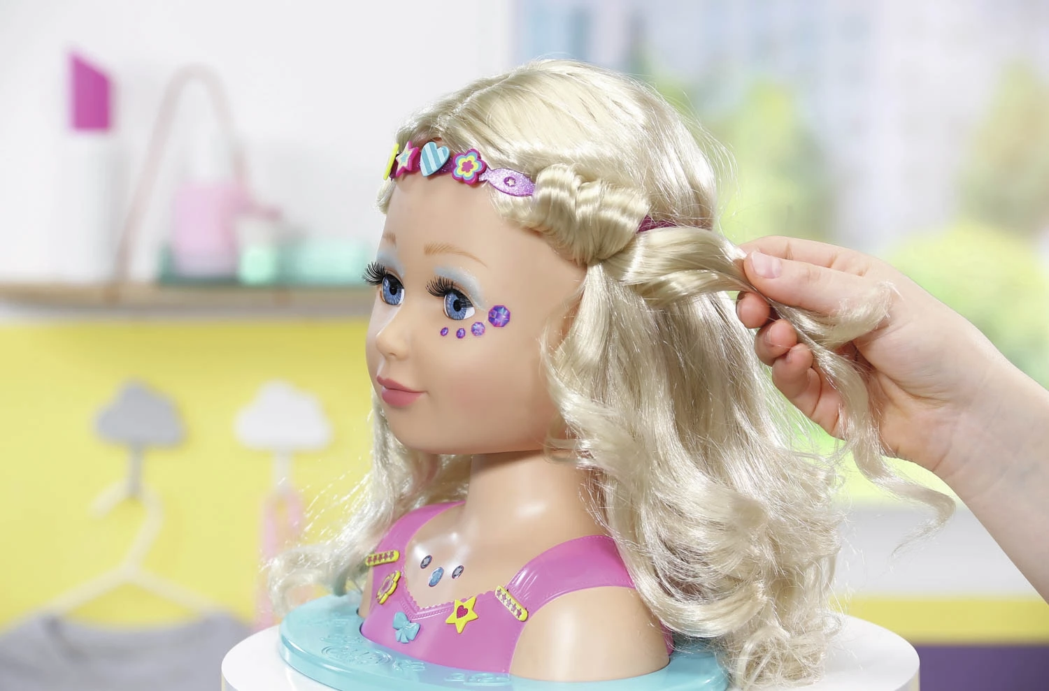 Zapf Creation Zapf Baby Born Κεφαλι Sister Styling Με Αξεσουαρ Και Μακιγιαζ (824788) - Image 5