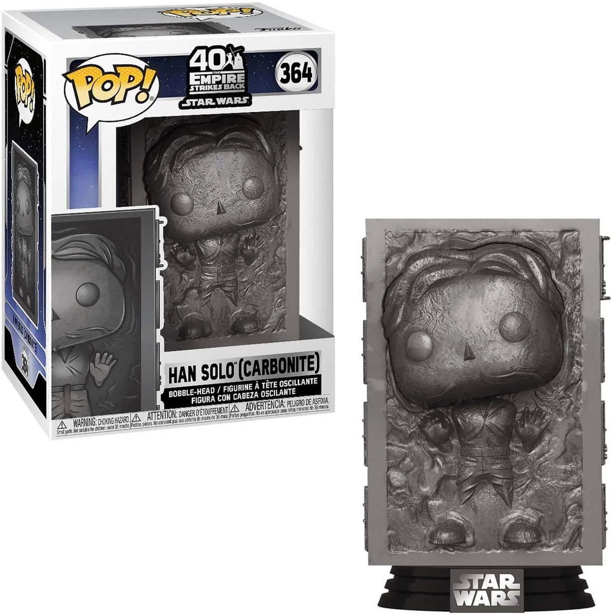 Funko Pop! Star Wars: Empire Stikes Back 40 Years – Han Solo (Carbonite) #364 (053418)