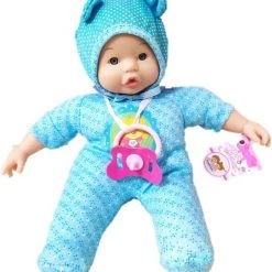 Blue Toys Κούκλα Μωρό Baby May May Με Πιπίλα Και Ήχο 20 εκ. (MKL412133)